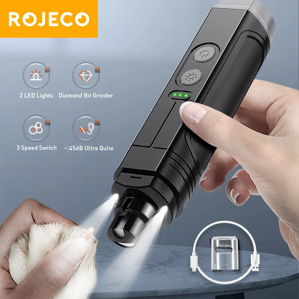 LED Electric Pet Nail Grinder