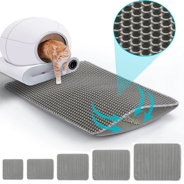 Double-Layer Cat Litter Trapping Mat